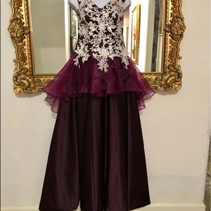 👑The Prom Princess Custom made gown NWOT